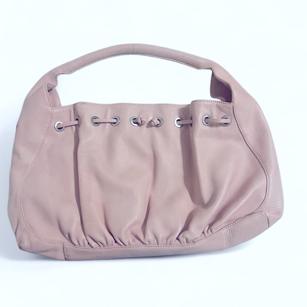 Pink Leather Women's Bag - Picture 5 of 9